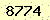 請輸入此驗證碼 : 8774