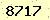 請輸入此驗證碼 : 8717