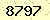 請輸入此驗證碼 : 8797