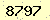 請輸入此驗證碼 : 8797