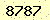 請輸入此驗證碼 : 8787