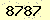 請輸入此驗證碼 : 8787