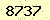 請輸入此驗證碼 : 8737