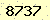 請輸入此驗證碼 : 8737