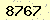 請輸入此驗證碼 : 8767