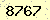 請輸入此驗證碼 : 8767