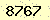 請輸入此驗證碼 : 8767