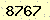 請輸入此驗證碼 : 8767