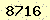 請輸入此驗證碼 : 8716