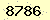 請輸入此驗證碼 : 8786