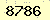請輸入此驗證碼 : 8786
