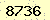請輸入此驗證碼 : 8736