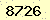 請輸入此驗證碼 : 8726