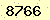 請輸入此驗證碼 : 8766