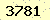 請輸入此驗證碼 : 3781