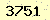 請輸入此驗證碼 : 3751