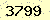 請輸入此驗證碼 : 3799