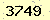 請輸入此驗證碼 : 3749