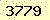 請輸入此驗證碼 : 3779