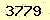 請輸入此驗證碼 : 3779