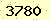 請輸入此驗證碼 : 3780
