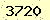 請輸入此驗證碼 : 3720
