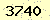 請輸入此驗證碼 : 3740