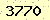 請輸入此驗證碼 : 3770