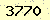 請輸入此驗證碼 : 3770
