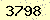 請輸入此驗證碼 : 3798