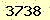 請輸入此驗證碼 : 3738