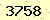 請輸入此驗證碼 : 3758