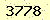 請輸入此驗證碼 : 3778