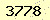 請輸入此驗證碼 : 3778