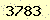 請輸入此驗證碼 : 3783