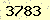 請輸入此驗證碼 : 3783