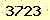 請輸入此驗證碼 : 3723