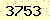 請輸入此驗證碼 : 3753