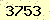 請輸入此驗證碼 : 3753