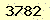 請輸入此驗證碼 : 3782