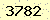 請輸入此驗證碼 : 3782