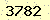 請輸入此驗證碼 : 3782
