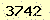 請輸入此驗證碼 : 3742