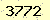 請輸入此驗證碼 : 3772