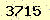 請輸入此驗證碼 : 3715