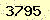 請輸入此驗證碼 : 3795