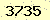 請輸入此驗證碼 : 3735