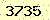 請輸入此驗證碼 : 3735