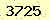 請輸入此驗證碼 : 3725