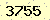 請輸入此驗證碼 : 3755